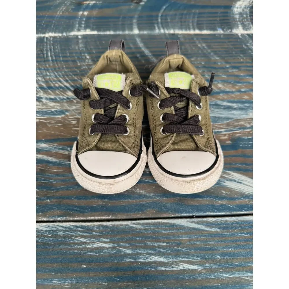 Converse All Star Green Kids/Toddler shoes, size 6
